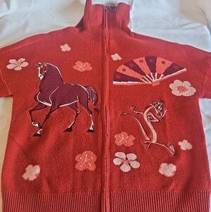 Disney Mulan Icons Zippered Women's Sweater